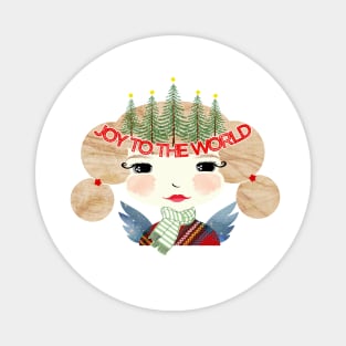 Christmas Angel Abigail--Joy to the World Magnet